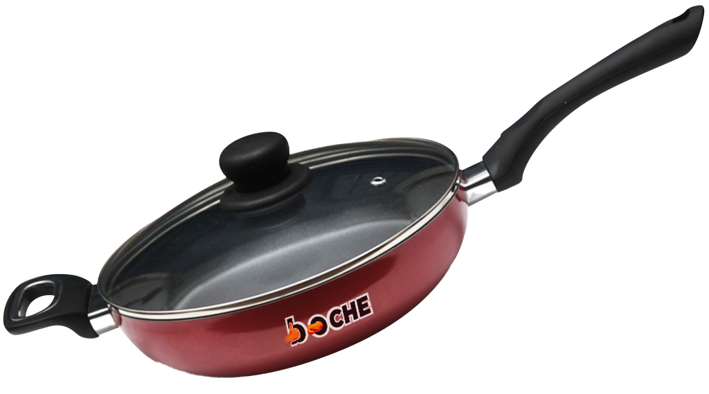 Deep Fry Pan With Glass Lid IB 
